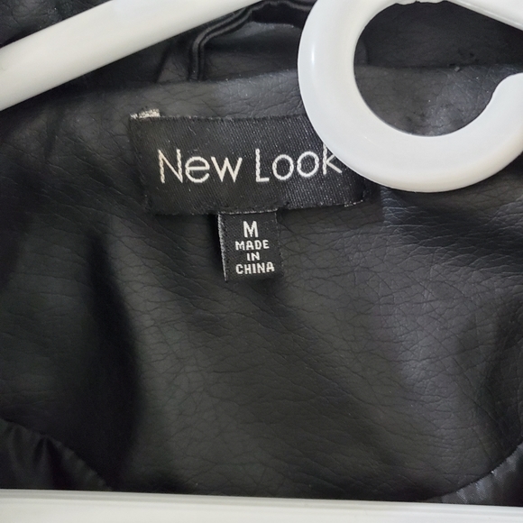 NewLook Faux Leather Jacket Size Medium. - Picture 2 of 8
